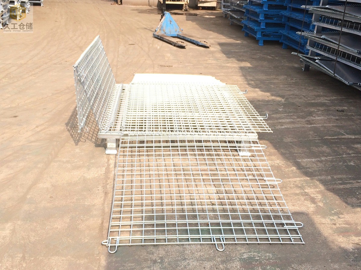 久工倉(cāng)儲(chǔ)設(shè)備-折疊式倉(cāng)儲(chǔ)籠加蓋，久工倉(cāng)儲(chǔ)籠表面鍍鋅處理-南京倉(cāng)儲(chǔ)籠廠家