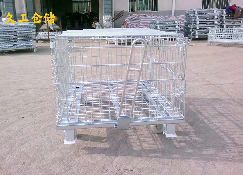 折疊式倉儲籠，重型倉儲籠，牽引倉儲籠簡析，南京久工倉儲籠廠家