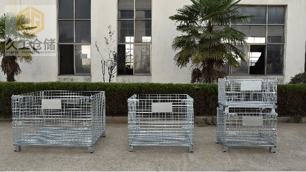 折疊式倉儲籠，常規(guī)倉儲籠規(guī)格表，南京久工倉儲籠廠家