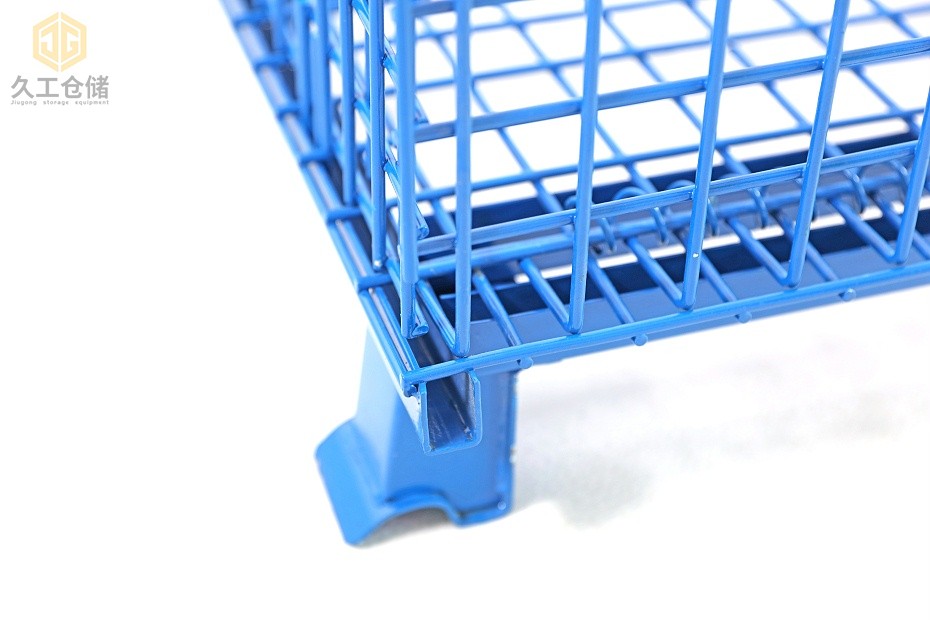 折疊式倉儲籠，噴塑倉儲籠解析，南京久工倉儲設(shè)備