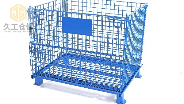折疊式倉儲籠，噴塑倉儲籠解析，南京久工倉儲設備