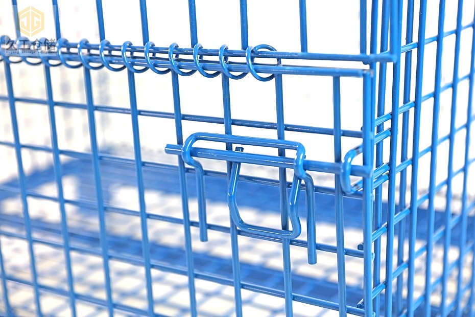 折疊式倉儲籠，噴塑倉儲籠解析，南京久工倉儲設(shè)備