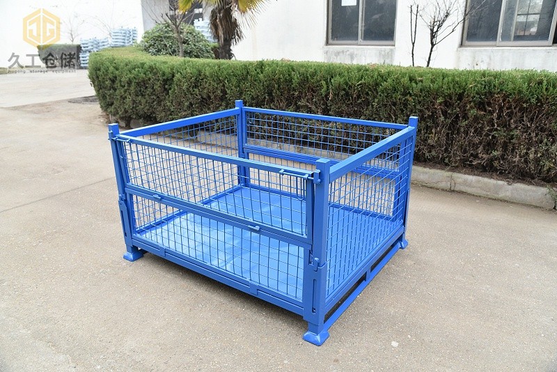 南京鋼制料箱，金屬周轉(zhuǎn)箱實體工廠，久工倉儲設(shè)備