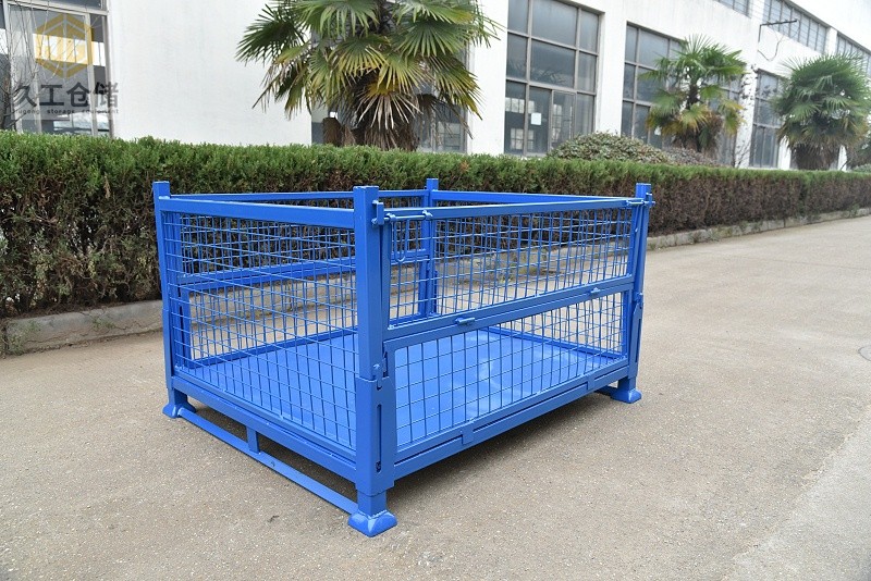 南京鋼制料箱，金屬周轉(zhuǎn)箱實體工廠，久工倉儲設(shè)備