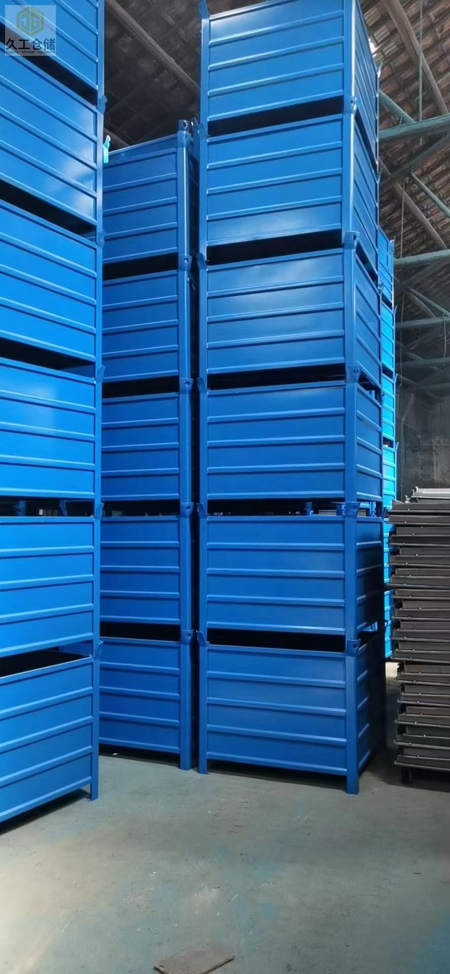 鐵皮箱，固定鐵箱-南京久工倉儲設(shè)備-鐵箱廠家直銷