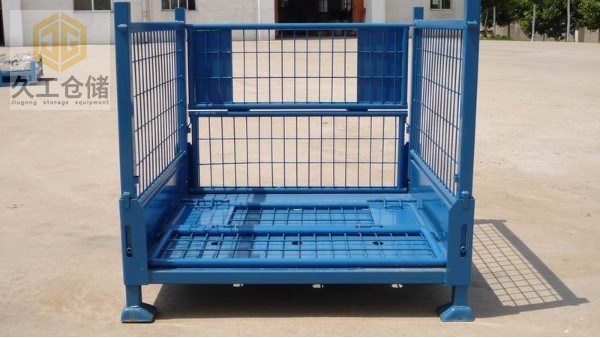 可折疊網(wǎng)箱鋼制料箱對企業(yè)倉儲管理有何影響？南京久工倉儲為大家解析