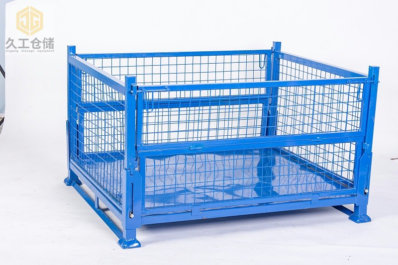 可折疊網(wǎng)箱，金屬周轉(zhuǎn)箱的特點?南京久工倉儲設(shè)備