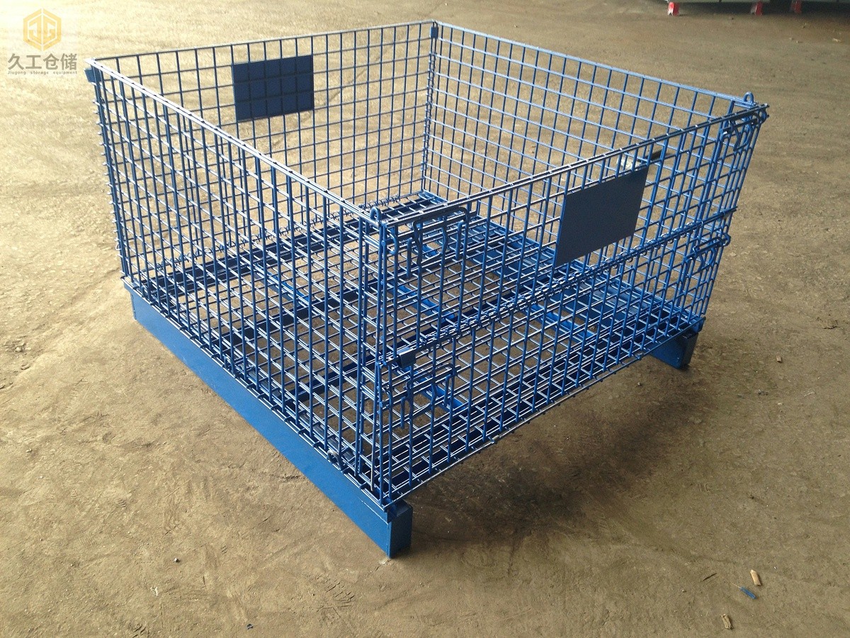 久工倉儲設(shè)備-上貨架倉儲籠-噴塑倉儲籠-矩管倉儲籠折疊式倉儲籠支持定制！南京倉儲籠廠家
