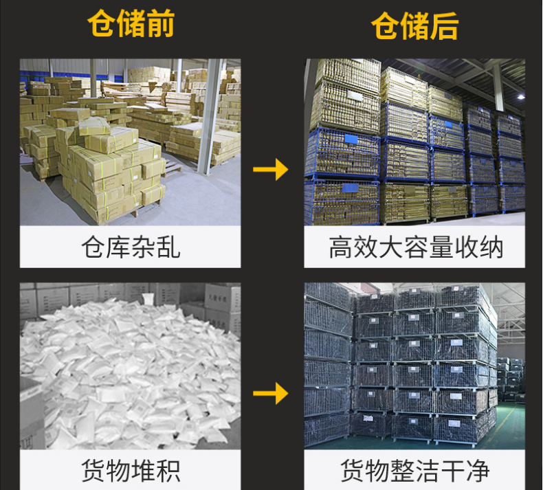 折疊式倉儲籠架構(gòu)是怎樣？有何特點，南京久工倉儲籠廠家解析，倉庫籠