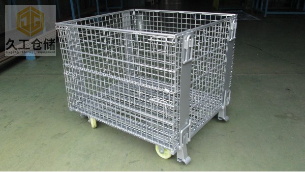 折疊式倉儲(chǔ)籠架構(gòu)是怎樣？有何特點(diǎn)，南京久工倉儲(chǔ)籠廠家解析，倉庫籠